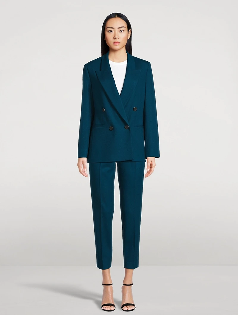 Double-Breasted Wool Blazer