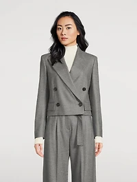 Spencer Double-Breasted Wool Blazer
