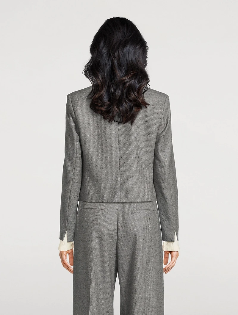 Spencer Double-Breasted Wool Blazer