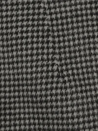 Houndstooth Wool Mini Skirt