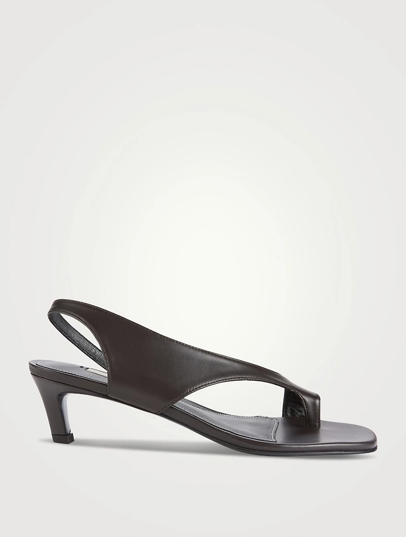 Leather Slingback Sandals