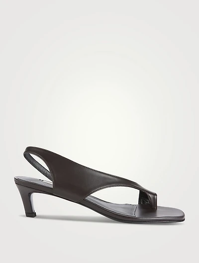 Leather Slingback Sandals
