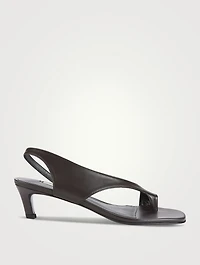 Leather Slingback Sandals