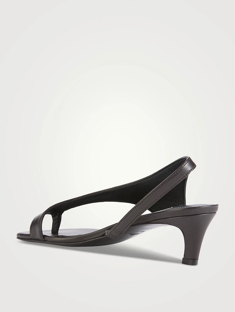 Leather Slingback Sandals