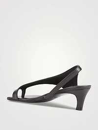 Leather Slingback Sandals
