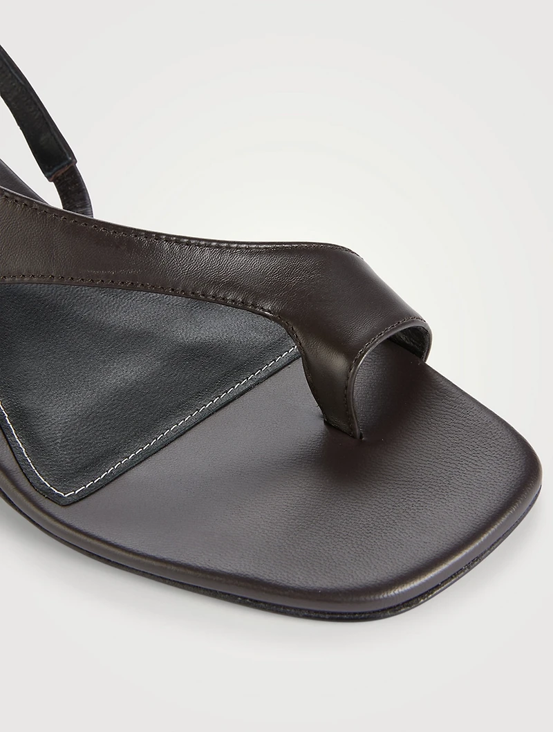 Leather Slingback Sandals