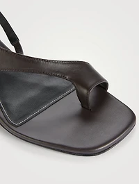 Leather Slingback Sandals