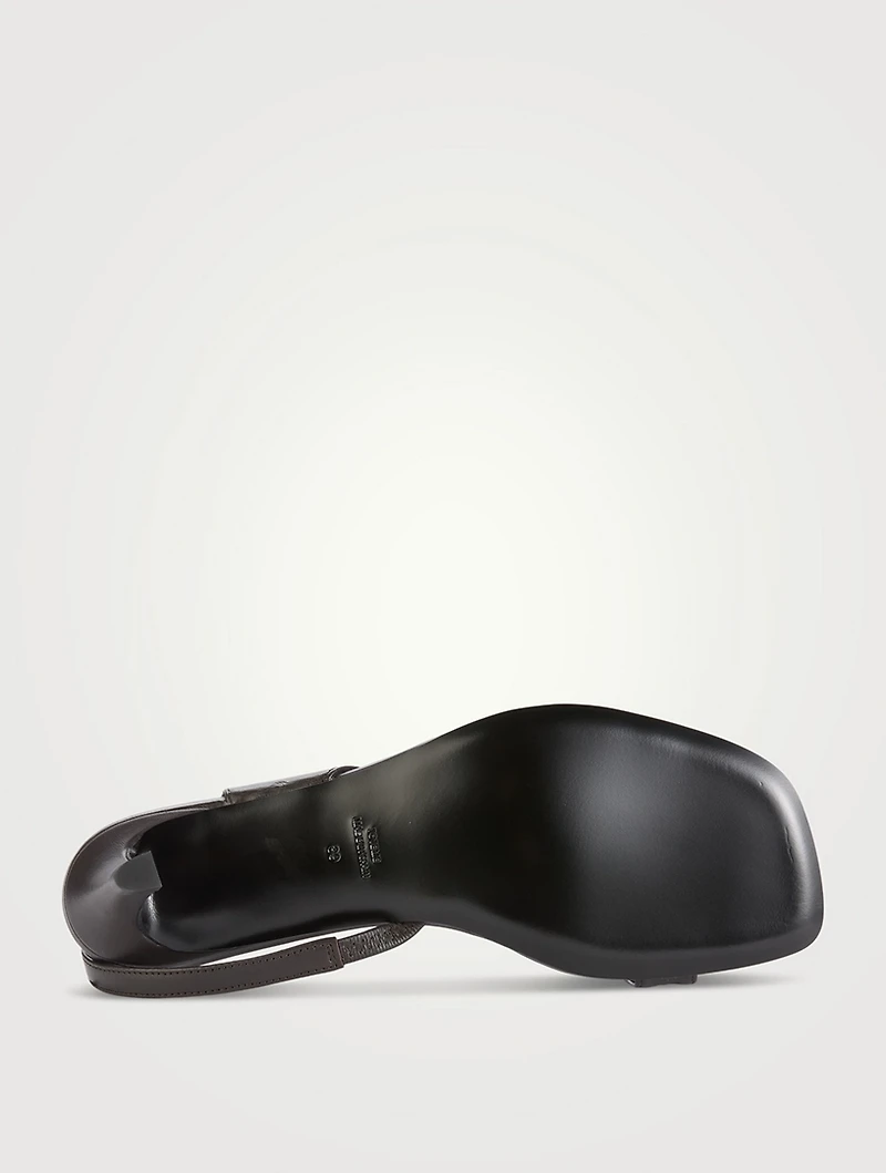 Leather Slingback Sandals