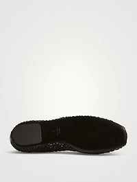 Woven Leather Ballerinas