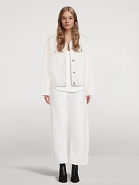The Pearl Embellished Barrel-Leg Jeans