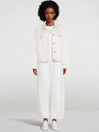 The Pearl Embellished Denim Jacket