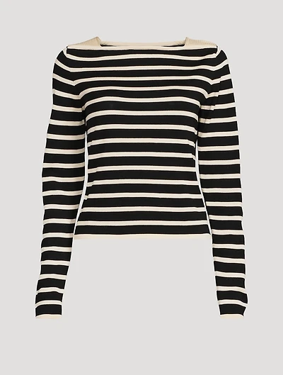 Stripe Jacquard Sweater