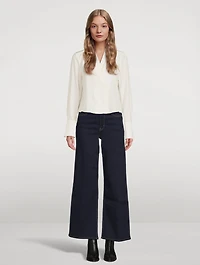 Wrap-Front Silk Blouse