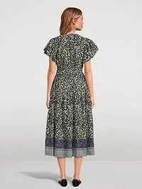 Lyria Midi Dress Floral Print