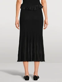 Vera Rib-Knit Midi Skirt