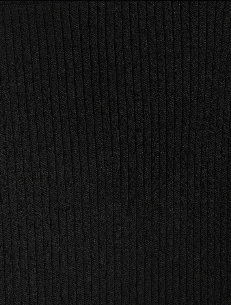 Vera Rib-Knit Midi Skirt