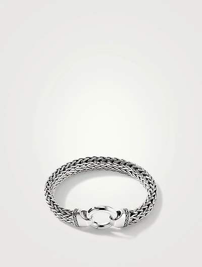 11mm Sterling Silver Flat Chain Bracelet