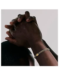 Icon 7mm Gold And Sterling Silver Reversible Bracelet
