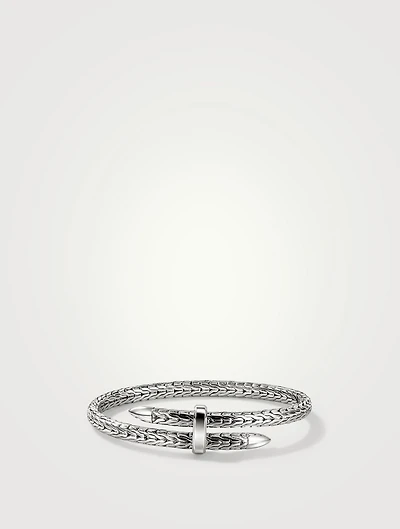 Spear Silver Flex Cuff Bracelet