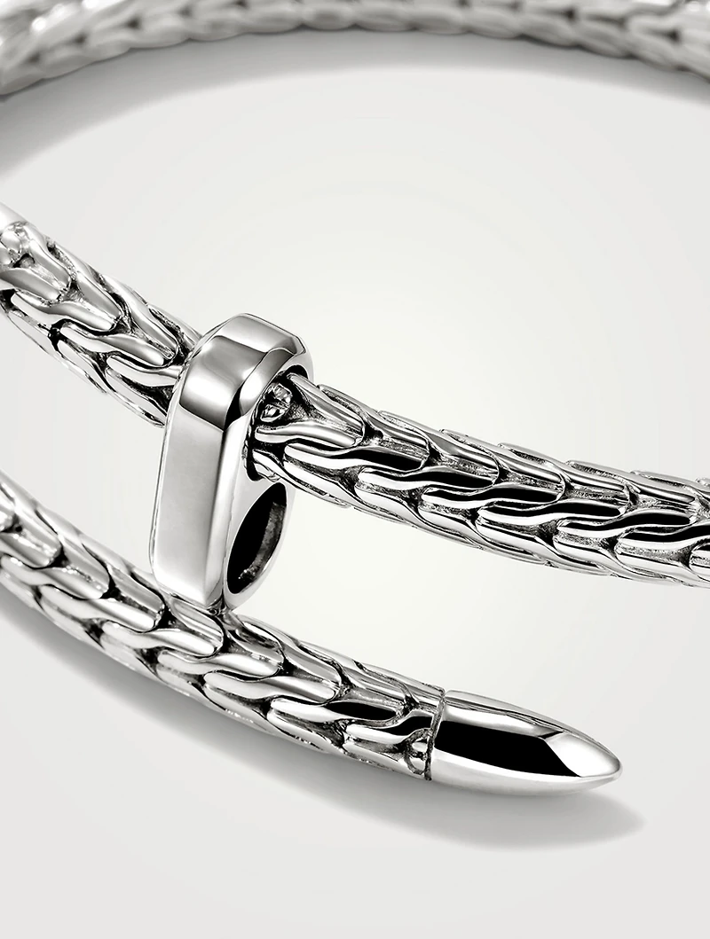 Spear Silver Flex Cuff Bracelet