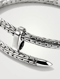 Spear Silver Flex Cuff Bracelet
