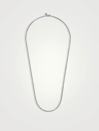 Naga Silver Box Chain Necklace