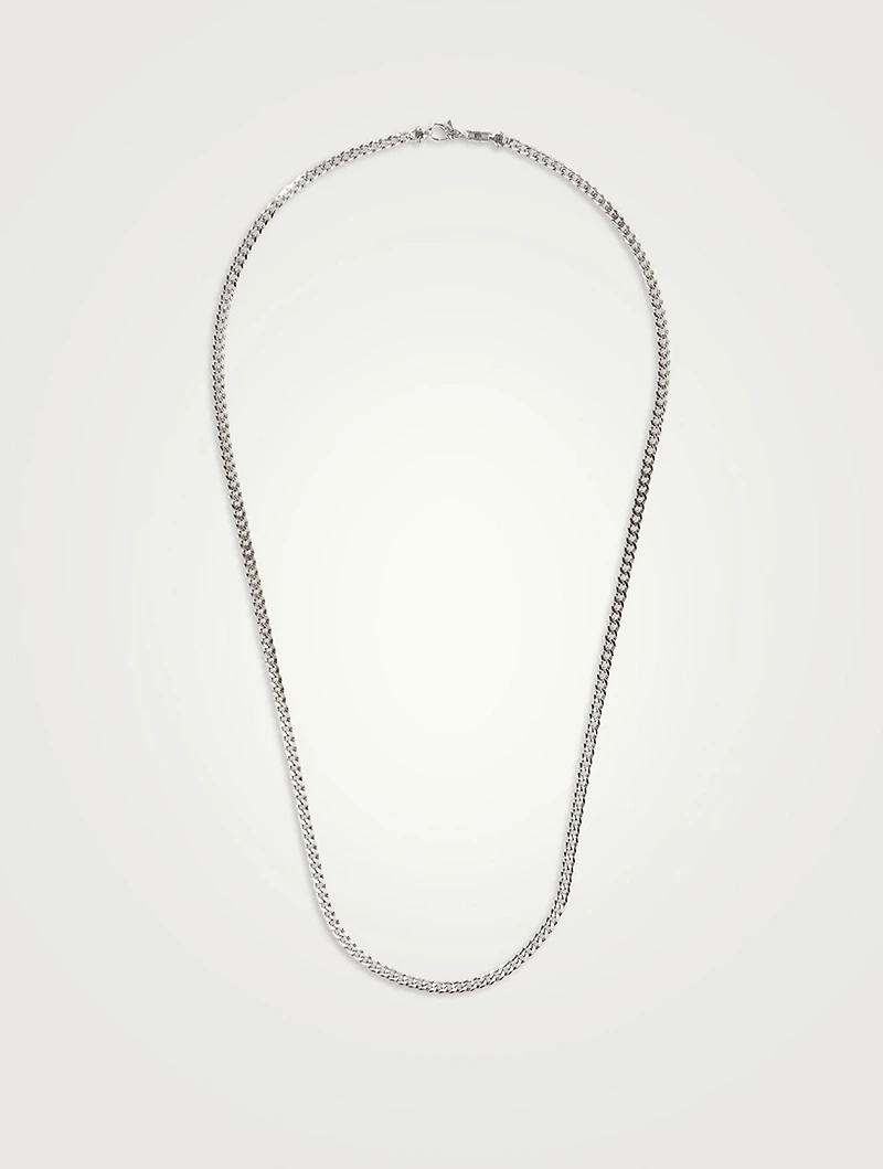 3.9mm Sterling Silver Curb Chain Necklace