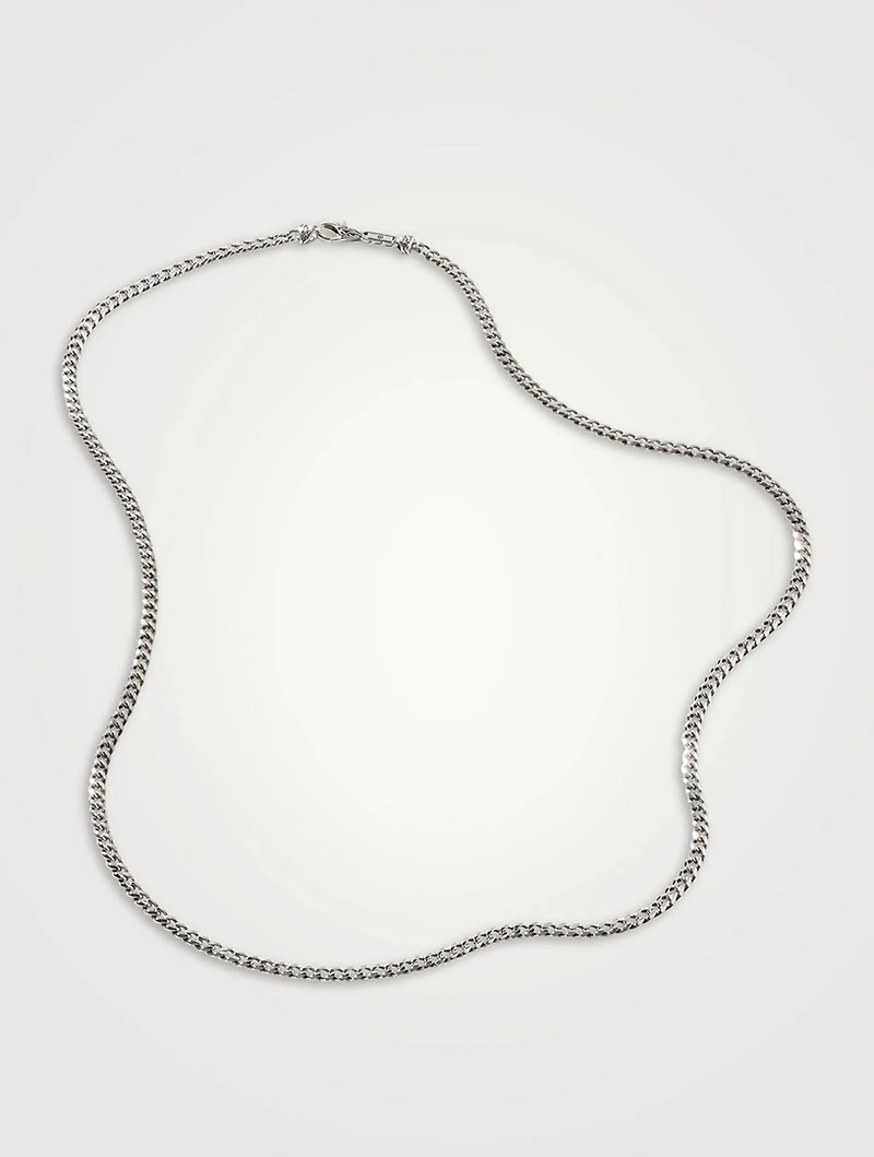 3.9mm Sterling Silver Curb Chain Necklace