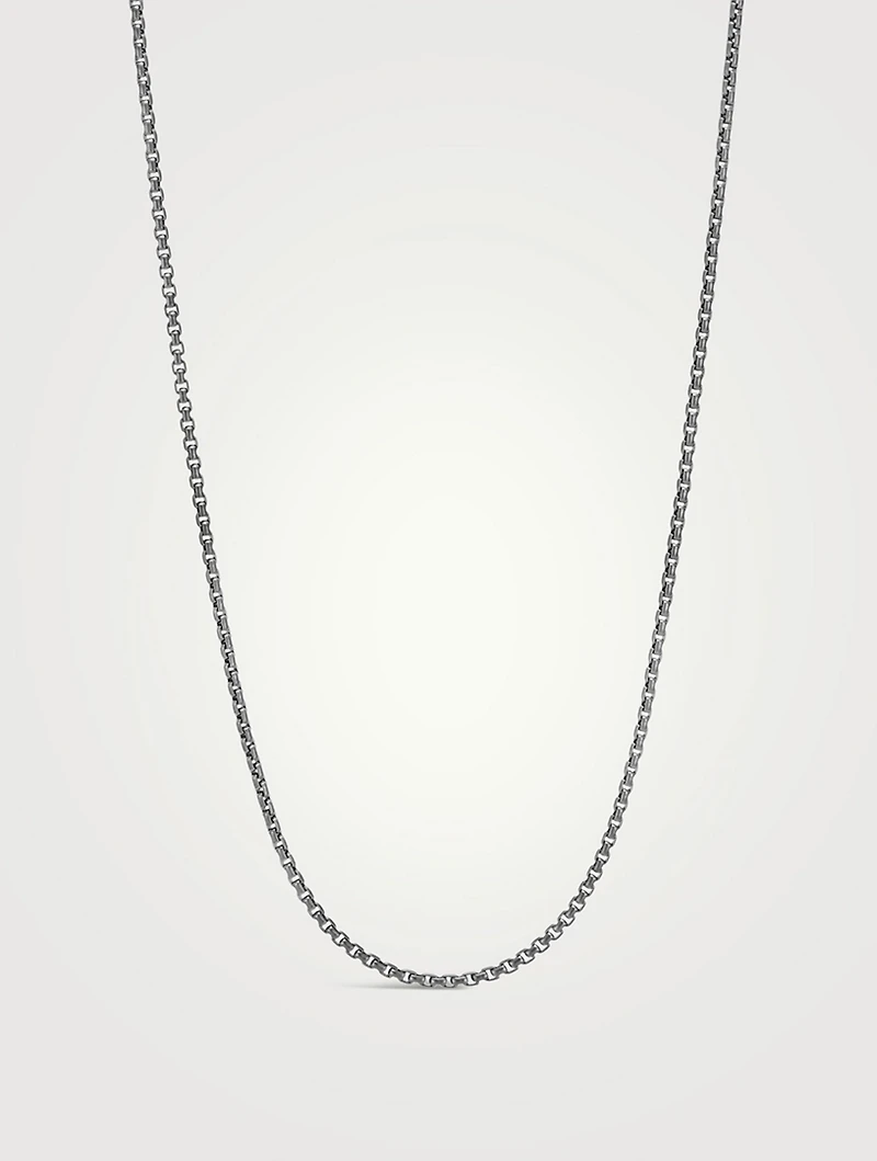 2mm Silver Box Chain Necklace