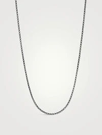 2mm Silver Box Chain Necklace