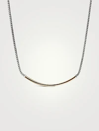 JH Essentials 14K Gold And Silver 2.5mm Mini Chain Necklace