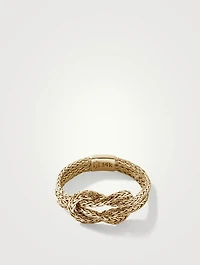 Love Knot 14K Gold 1.8mm Chain Ring