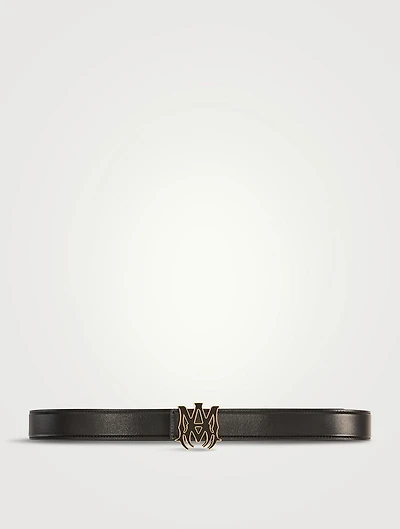 MA Logo Leather Belt