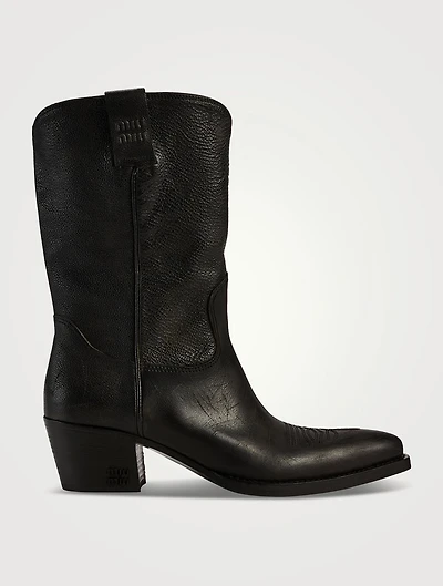 Leather Western Boots