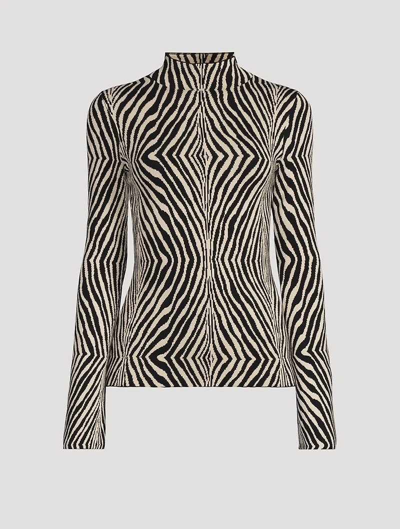 Bernie Zebra Jacquard Sweater