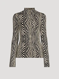 Bernie Zebra Jacquard Sweater