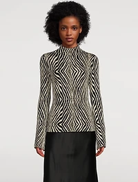 Bernie Zebra Jacquard Sweater