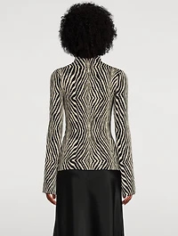Bernie Zebra Jacquard Sweater