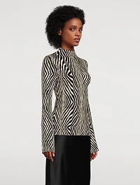 Bernie Zebra Jacquard Sweater