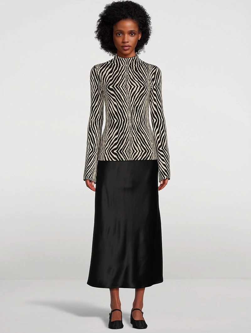 Bernie Zebra Jacquard Sweater