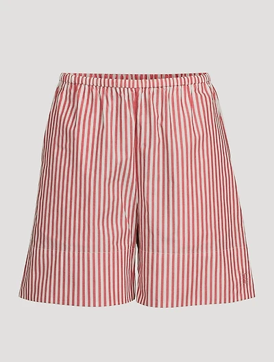 Siona Poplin Shorts Stripe Print