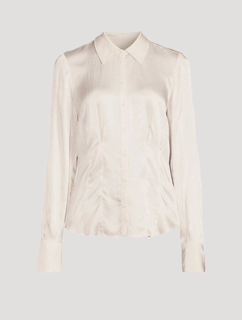Nelly Hammered Satin Shirt