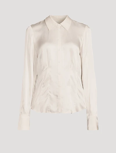 Nelly Hammered Satin Shirt