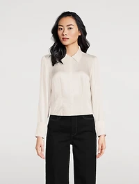 Nelly Hammered Satin Shirt