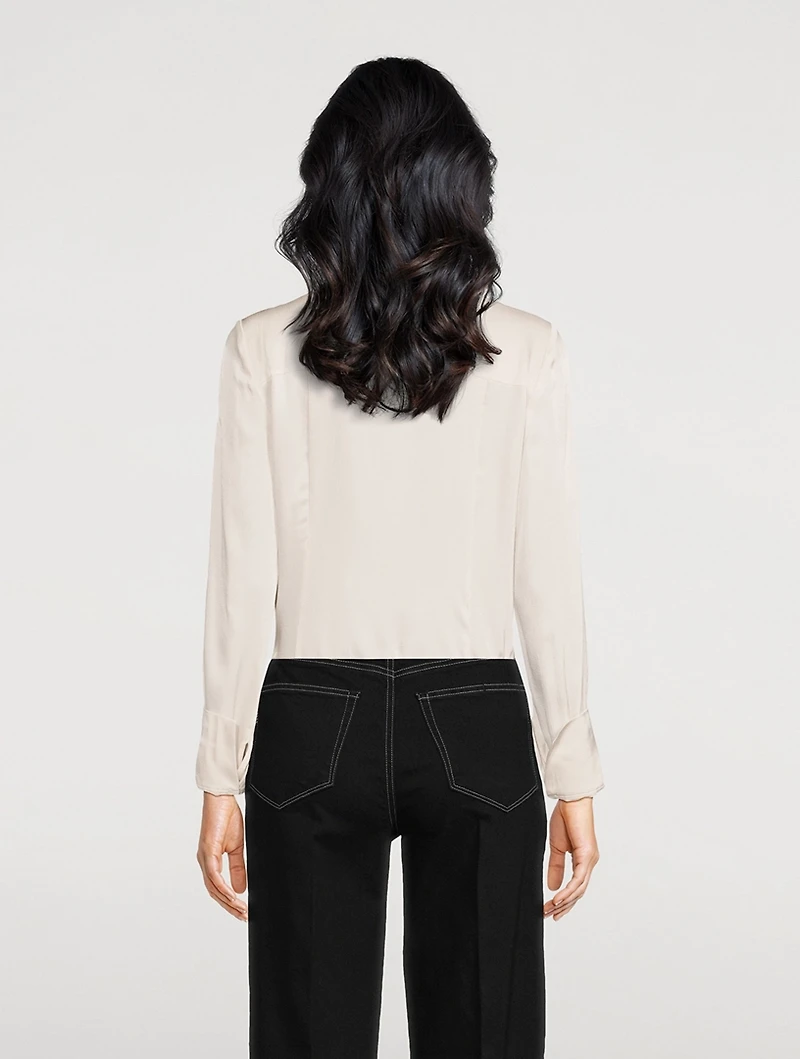 Nelly Hammered Satin Shirt