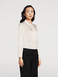 Nelly Hammered Satin Shirt