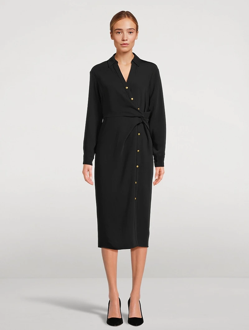 Wright Twisted Shirt Dress