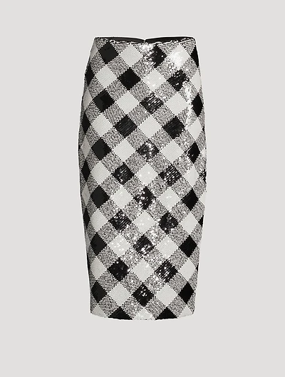 Allora Sequin Pencil Skirt