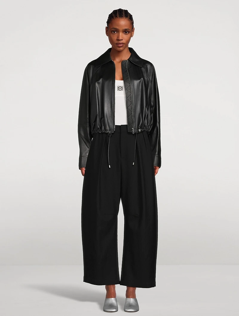 Balloon Leather Jacket