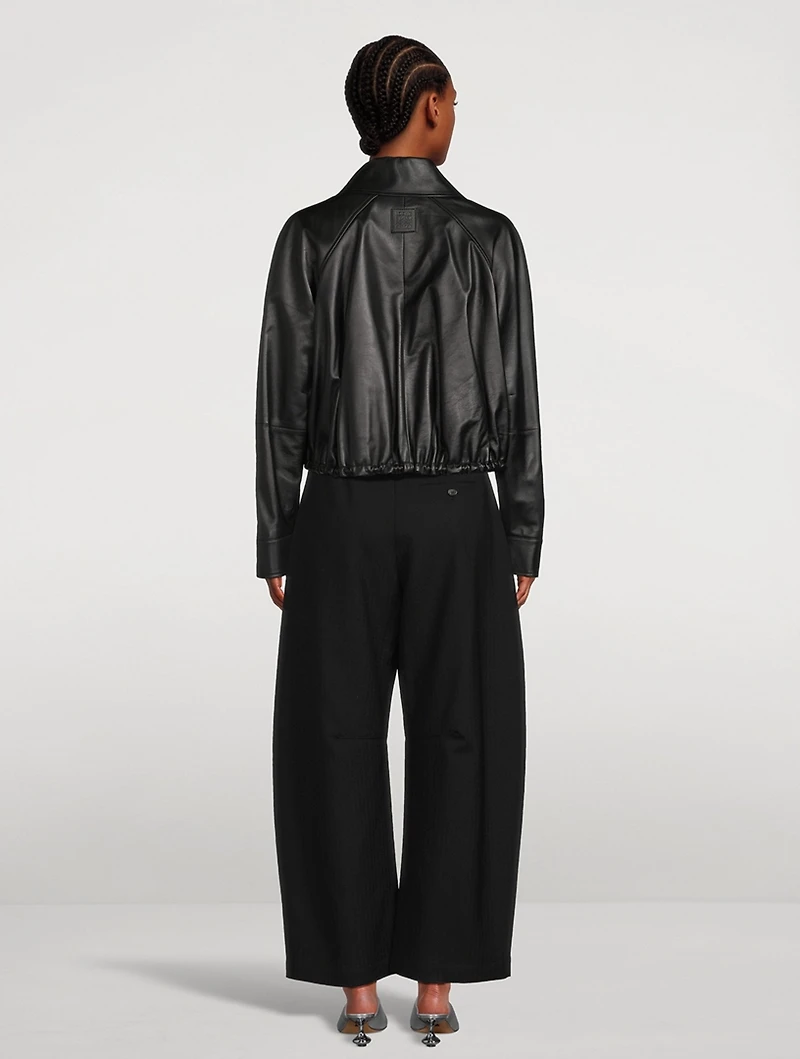 Balloon Leather Jacket